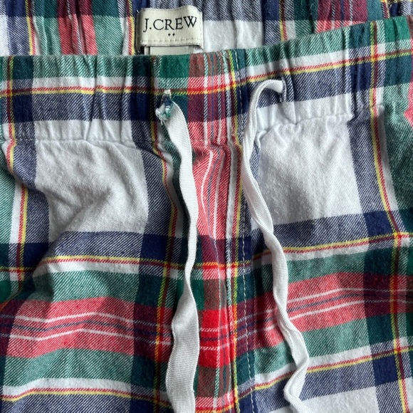 J. Crew Pajama Pants Mens XL Plaid Flannel Drawstring Lounge Sleepwear - Picture 3 of 4